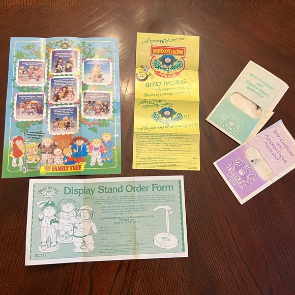 ❤️3/$25 Vintage 1988 Cabbage Patch Kids Brochure Bundle Family Tree - Picture 11 of 12